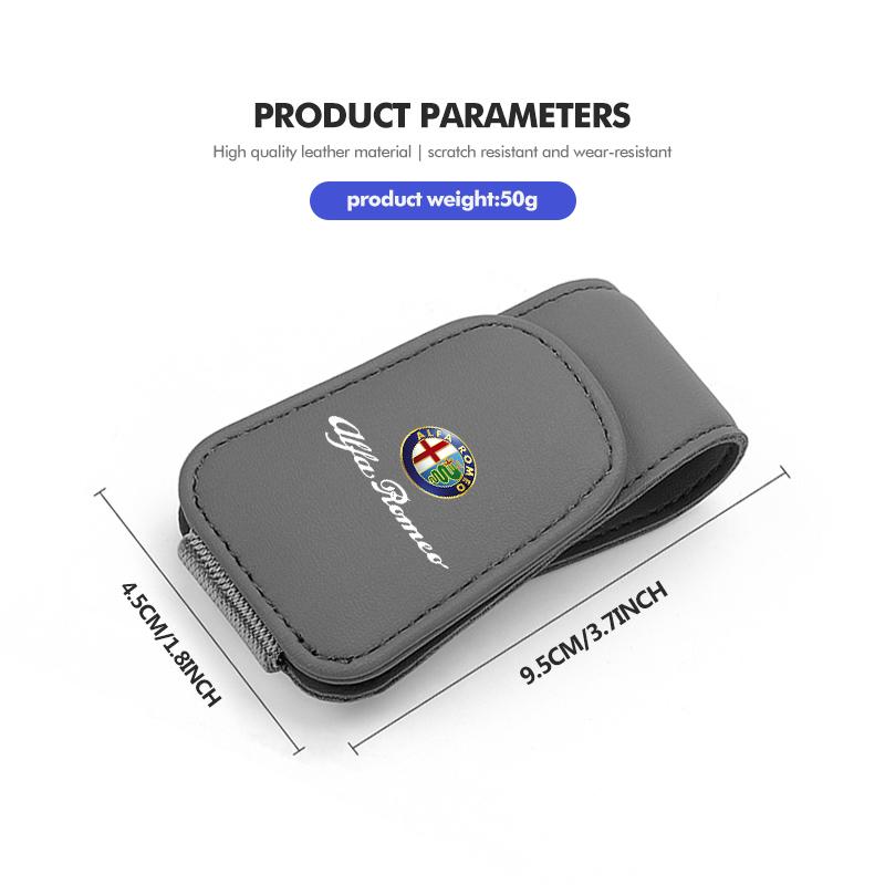 For Alfa Romeo Car Sunglasses Holder Magnetic Portable Ticket Card Clip Auto Accessories 159 Giulietta Giulia 147 Mito 156 159 jhb633