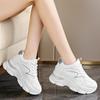 Модная толстая подошва с внутренней отделкой, подходящая по цвету спортивная обувь для женщин 2024 года, новая осенняя модная повседневная обувь, модная и универсальная