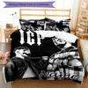 3pcs Custom Name Cartoon Insane Clown Posse Bedding Set Duvet Cover Closure Includes 1 Duvet Cover & 2 Pillowcases for All Seasons Bedroom Decor