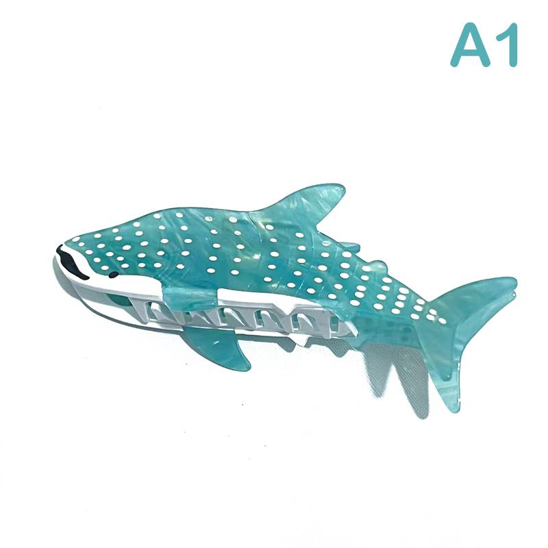 Заколка для волос с когтями, симпатичная заколка для волос из ацетата с китами, креативная заколка для волос для женщин, аксессуары для волос, головной убор