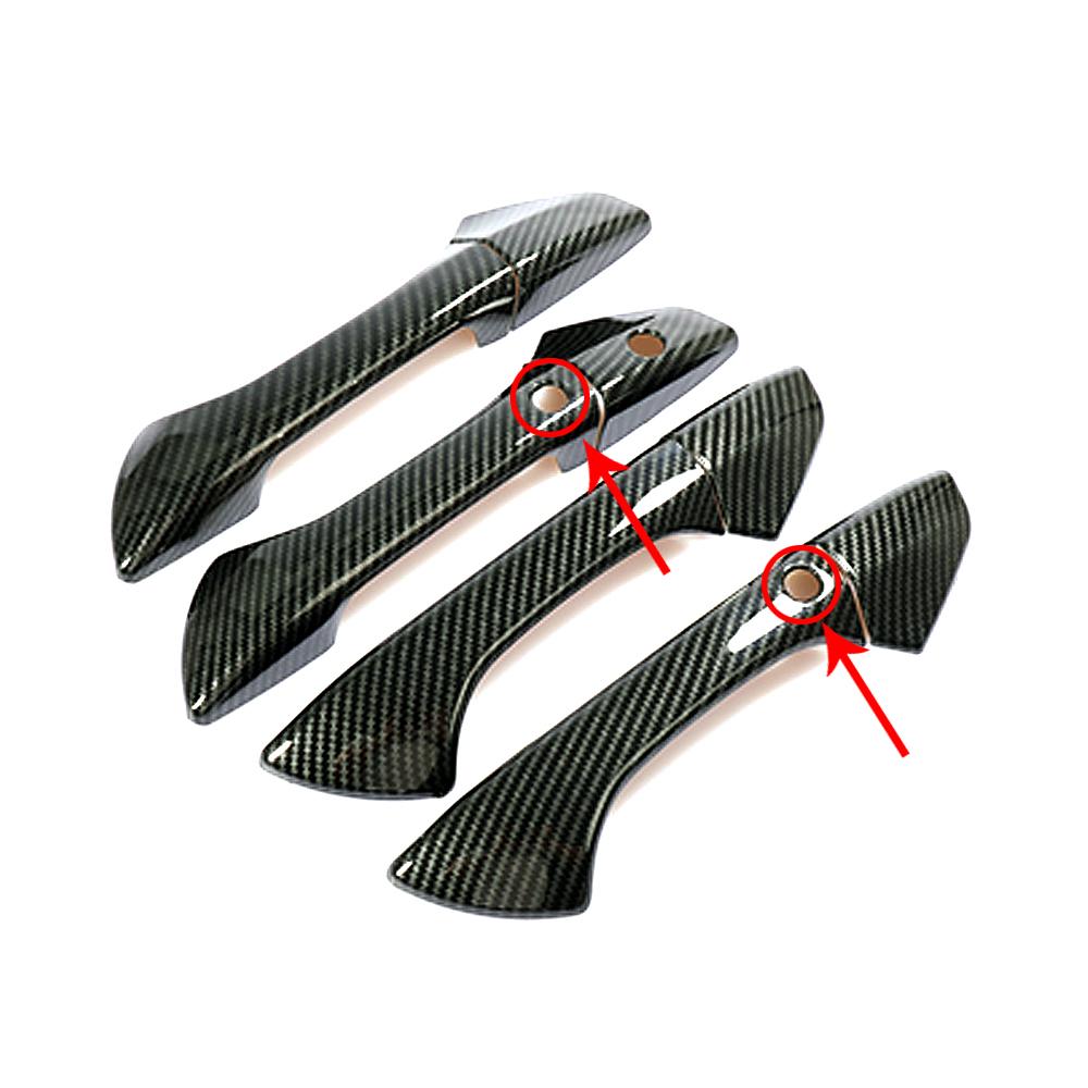 Для Honda Accord 8 Gen 2008-2013 изменение цвета из углеродного волокна, ремонт, хромированная крышка дверной ручки, декоративная накладка, защита