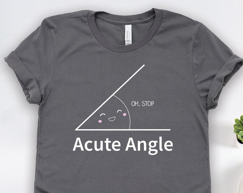 Math Acute Angle and kids tshirt, Math Gifts, Math Teacher and kids tshirt, Teacher Gifts, Math Major Gifts