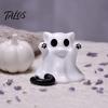 3D Printed Cat Figure Ghost Figure, Decorative Ornament, Smooth Surface Integrated Molding Ornament Mini Desktop Decoration Halloween Gift for Lovers