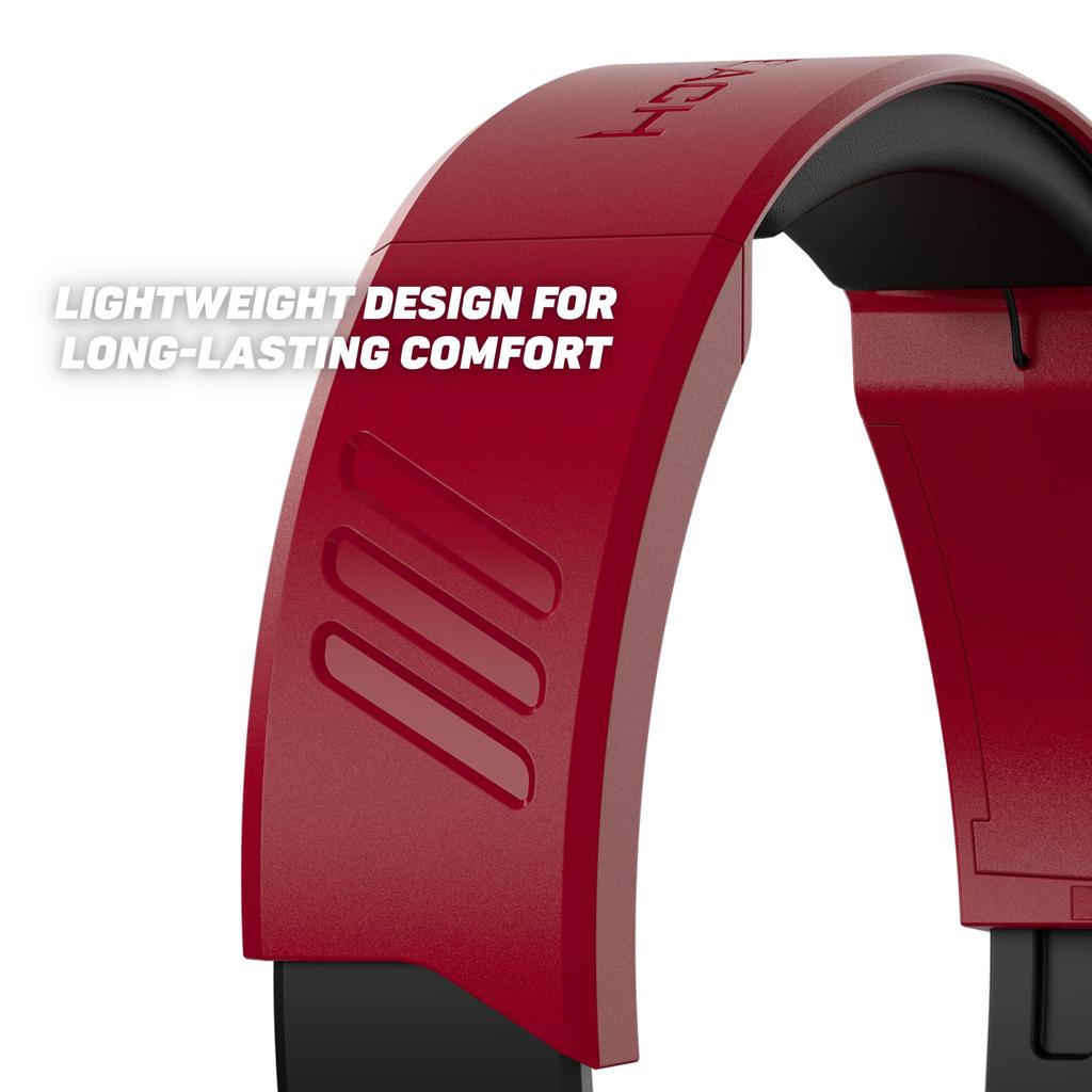 Игровая гарнитура TURTLE BEACH Легкие 230 г Наушники PS5 PS4 Портативная игровая консоль Xbox Смартфон Проводные Микрофон с откидным отключением Recon 70 Полуночный красный