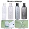 Large Capacity Plastic Portable Leak-proof  Water Container Outdoor Water Bottle Transparent Sports Water Bottle With Time Scale