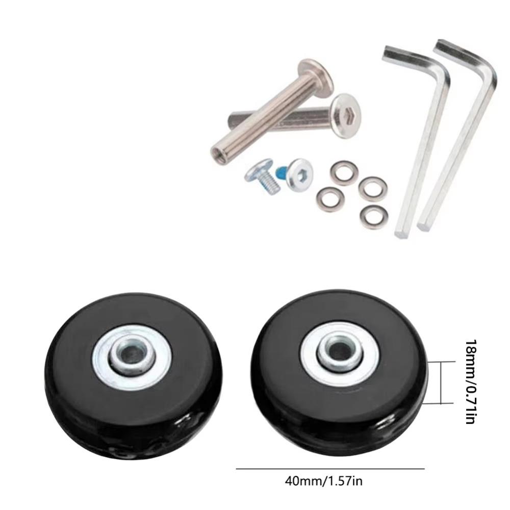 Гибкие резиновые колеса для багажа 40-70 мм Набор для замены колес Прочный набор для ремонта чемодана Тележка