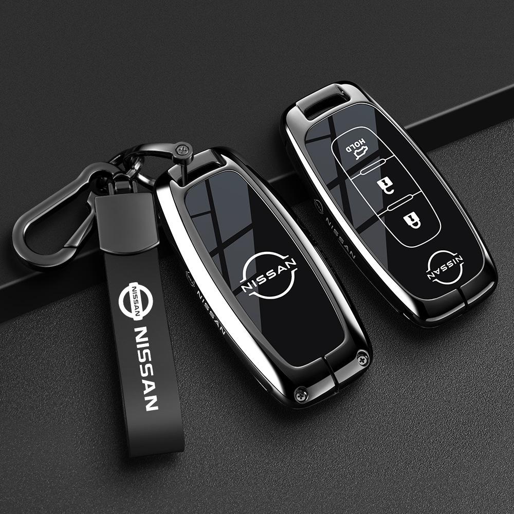 Чехол для ключей Nissan: Подходит для новых моделей Sylphy, Teana, Tiida, Qashqai, X-Trail, Bluebird, В комплекте брелок для мужчин