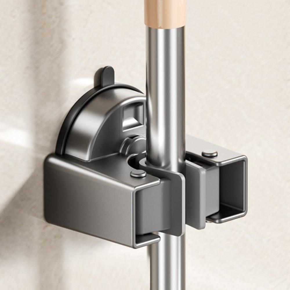 Self-Adhesive Bathroom Mop Hook Broom Wall Storage Hook Suction Cup Mop Holder Kitchens Organizer