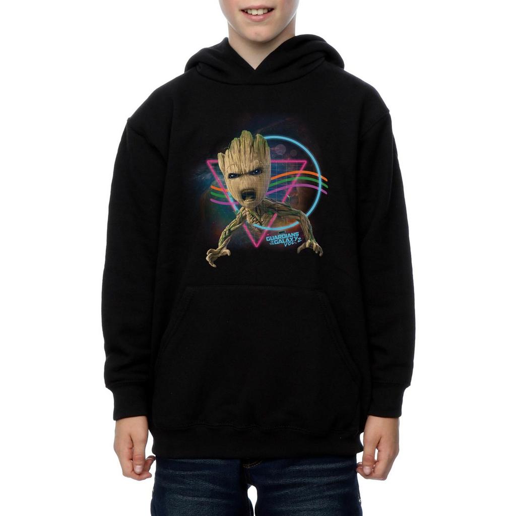 Marvel Boys Guardians Of The Galaxy Neon Groot Hoodie
