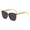 Vintage Retro Designer Sunglasses Woman Fashion Trendy Square Shape Sun Glasses for Women Chain Leg Female Sunglass