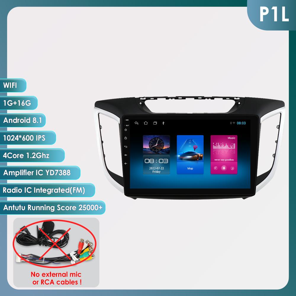 Car Multimedia Player for Hyundai Creta IX25 2015-2019 Wireless Carplay GPS Navigation Autoradio Stereo 6115 RDS 4G WIFI Android Auto