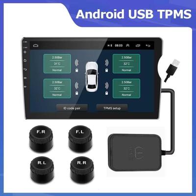 USB Android TPMS с датчиками контроля давления в шинах Система сигнализации Обмен беспроводной трансмиссией Система контроля давления в шинах