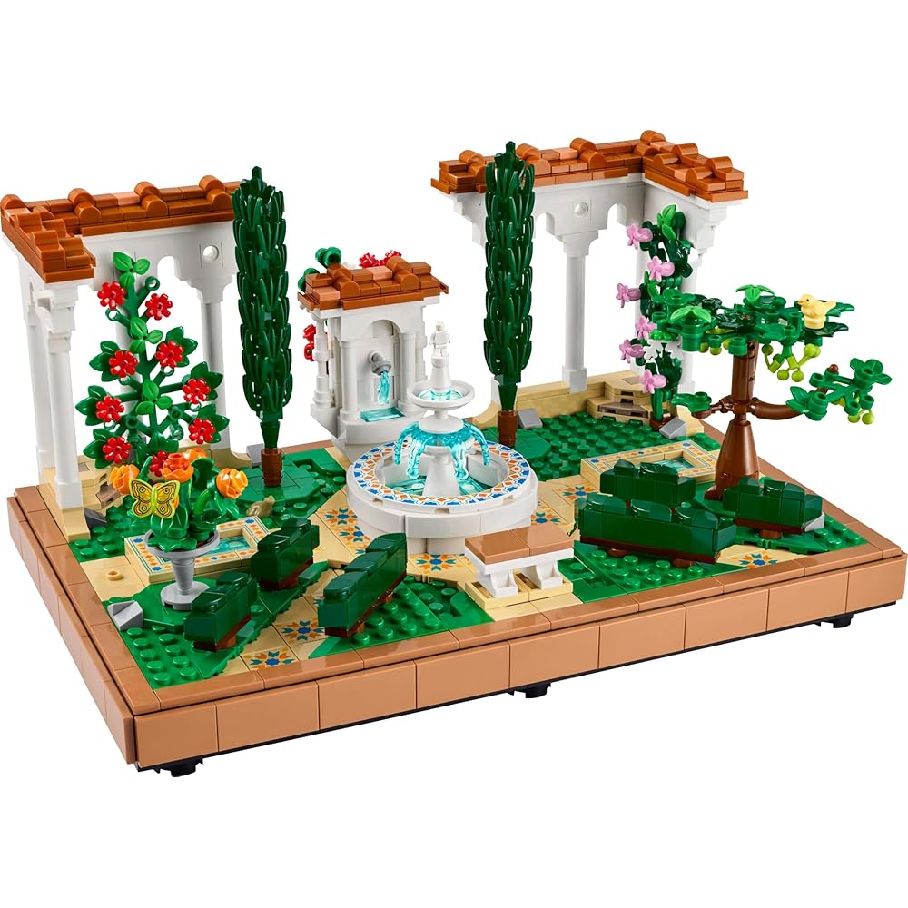 LEGO Icons Fountain Garden Building Set 10359 Toy for Kids and Adults Home Decor Gift for Birthdays Mother's Day Father's Day