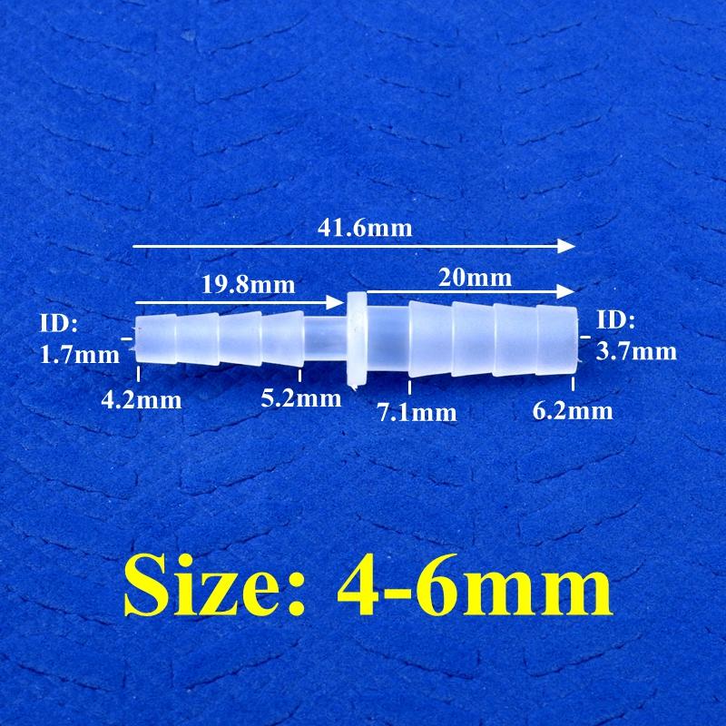 10 шт./лот 6~12 мм PP равного/уменьшающего диаметра прямой соединитель для аквариума адаптер для воздушного насоса штуцер для шланга поливочная ирригационная труба фитинги своими руками