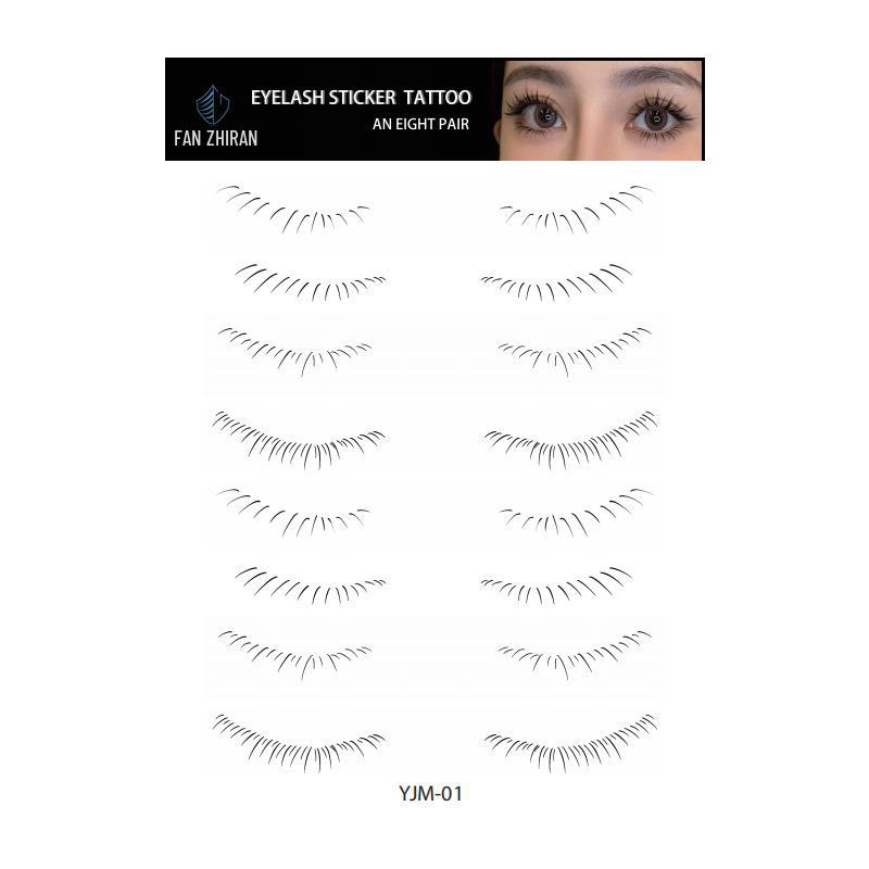 Водонепроницаемые наклейки для татуировок с искусственными ресницами для женщин, образ знаменитостей, одноразовые и скрывающие