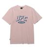 Ufc Sports Ufc Арка Логотип Свободный крой Окрашенная футболка с коротким рукавом Светло-коралловый U2Ssu2337Lc