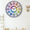 Бесшумные нетикающие настенные часы Научного дизайна Легко читаемые Работающие от батареек Красочные
