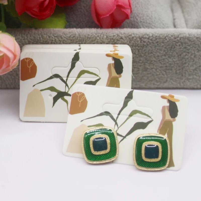 100pcs Multi Size Display Earring Cards, Earrings, Earring Packaging Label Cards