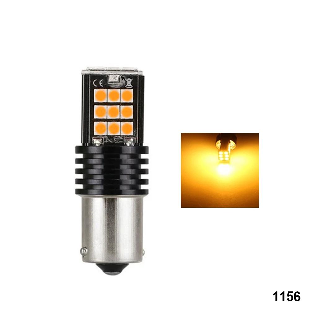 Автомобильные светодиодные фонари заднего хода, стоп-сигналы, указатели поворота, белые, красные, светодиодные лампы BA15S, 1156, 1157, 7440, BAY15D, лампы 3030