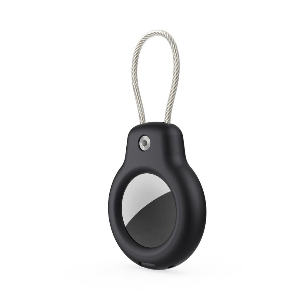 With Wire Cable Protective Case PC Key Ring Casual Lock Case for Apple AirTag Keys