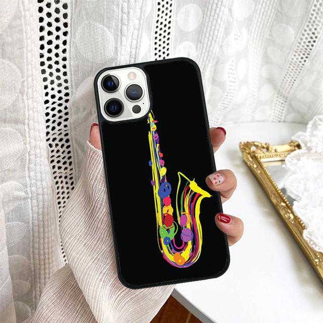 Saxophone Music Phone Case For Samsung Galaxy S10 S22 S23 S24 Note 10 20 Lite S20 Plus S21 Ultra Back Cover