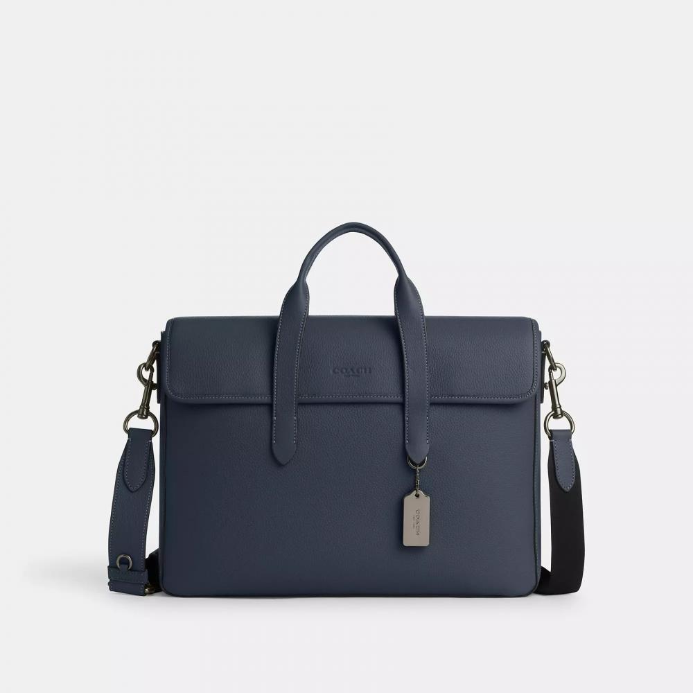 Coach Sullivan Portfolio Brief Gunmetal Black