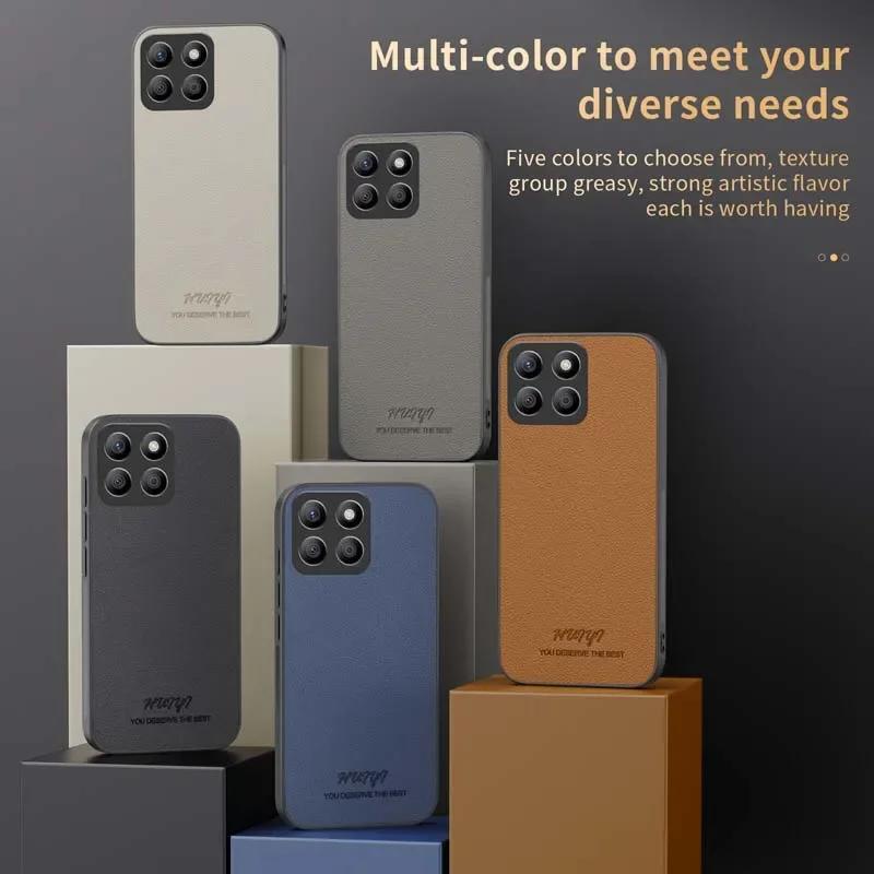 Чехол для Honor X8B Магнитная кожаная обложка для Huawei Honor Magic 5 6 Pro 90 100 Pro Magsafe Матовая ягнячья кожа Поддержка автомобильного держателя