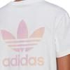 Adidas Оригинальное однотонное платье с логотипом и круглым вырезом, коротким рукавом, женское платье белого цвета HL6613