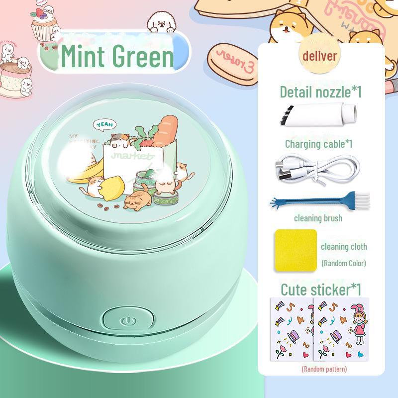 Настольный пылесос Deli для крошек от ластика и карандашной стружки, пыли с клавиатуры и уборки студенческого стола