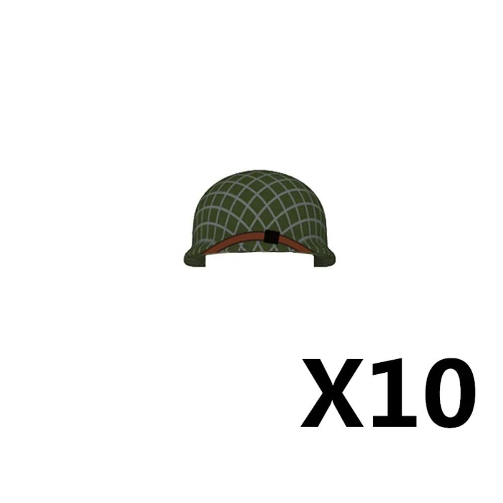 Военный Шлем Шляпа MOC Вторая Мировая Война Строительный Блок Немецкий Американский Советский Солдат Фигурка Шлем M1 40 Берет Аксессуары Кирпичный Конструктор Подарок K025