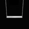 Atoztide Personalized Name Bar Necklace For Women Stainless Steel Link Chain Engrave Date Letter Nameplate Birthday Jewelry Gift