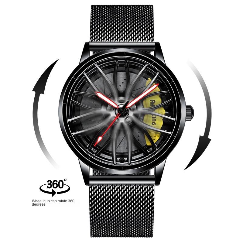 SVJ Wheel Watch Кованые полые часы Мужские AMG 488 Гидравлические мужские часы Кварцевые часы