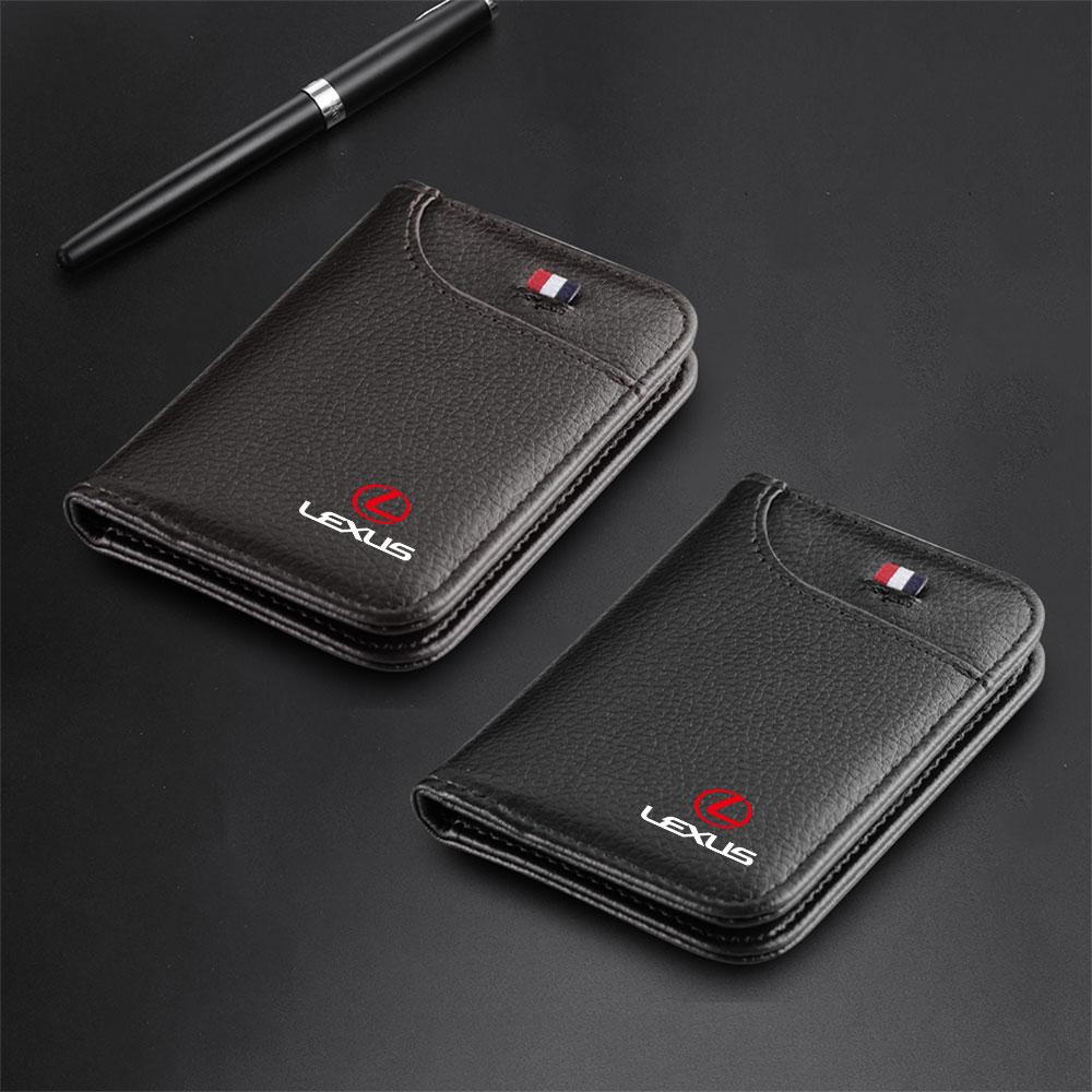 Car Driving Documents ID Card Holder Purse Wallet Case Organizing Pocket Accessories For Lexus LS LC IS350 ES300h ES300 IS250 RX UR1