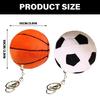 Simple Plush Football/Basketball Charm Keychains Sweet Cool Ornament Bag Pendant Car Keyring Haning Decoration