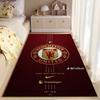 Sports Area Rug, Manchester United Gold Crest Red Glory Snapdragon Poster, Fan Cave Decor, Non-Slip Mat