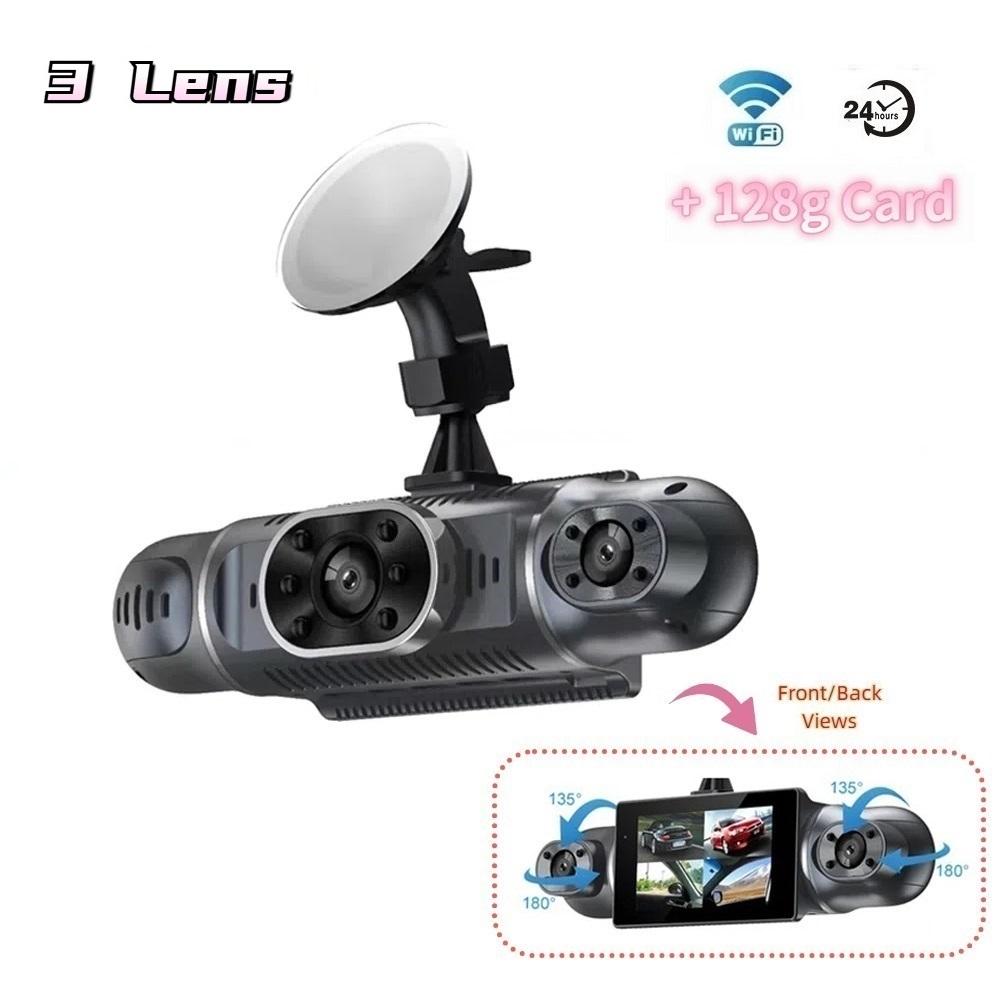 Автомобильный видеорегистратор 1080P 3/4 объектив Видеорегистратор WIFI Ночное видение Передняя левая правая камера заднего вида Автомобильный аксессуар Видеорегистратор