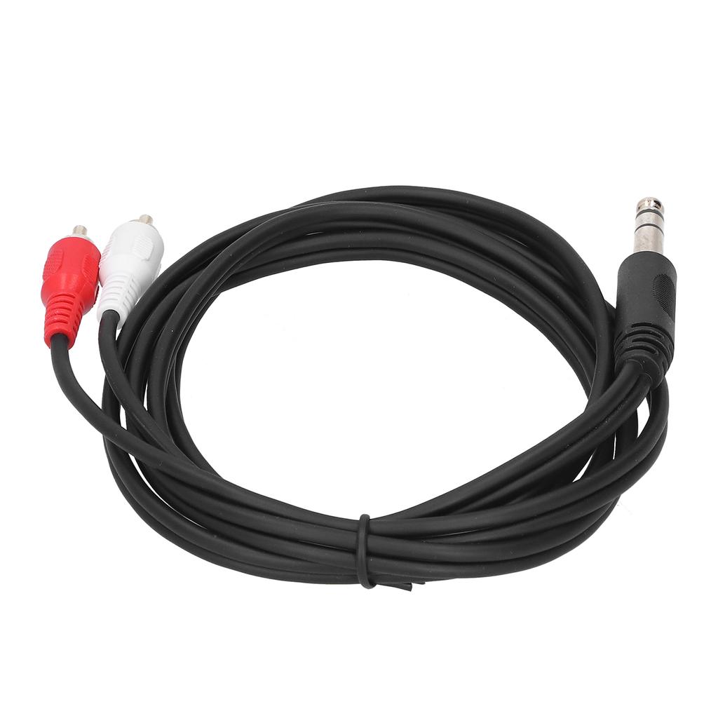 6.35mm Male To Dual for RCA Male O Cable 1.5m O Adapter Converter Splitter Cable
