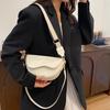 PU Leather Saddle Armpit Bags for Women Shoulder Crossbody Bag Ladies Vintage Underarm Handbags