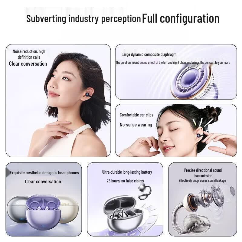 Q108 Clip-On Open-Ear Bluetooth Headset
