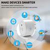 Умная Wi-Fi розетка США с мониторингом энергопотребления – Работает с Alexa Google Home, Управление через приложение Tuya и функция таймера, Розетка 120 В для дома