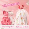 Lily Scented Garbage Bag Drawstring Thickened Extra Thick Unbreakable Scented Plastic Bag Household Portable Cleaning Bag
