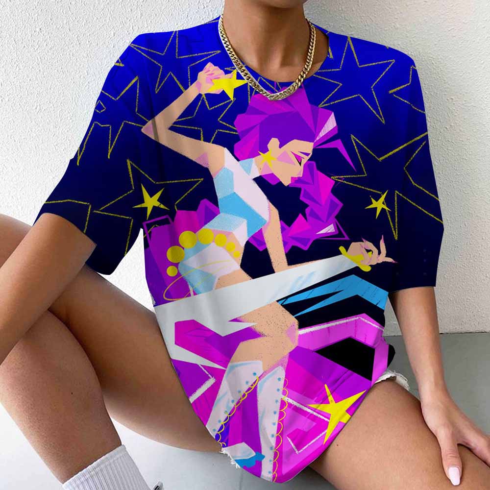 Huntrix Ramyeon Kpop Hunter T-shirt Party Casual T-shirt Women's Loose Breathable Street Wear Fashion Couple Top