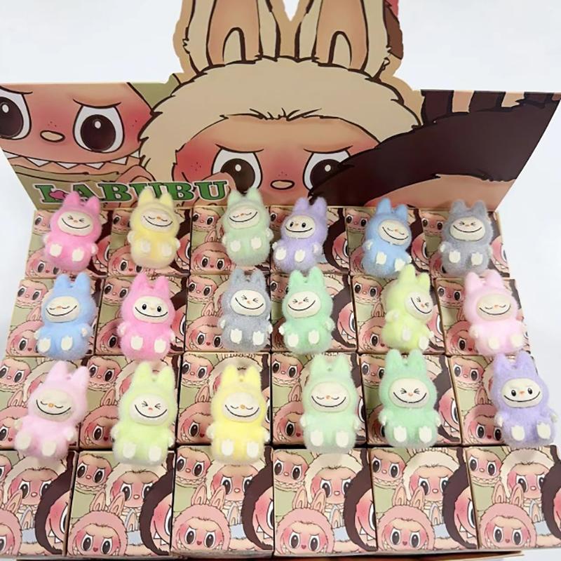 Мини Лабубу стоячая и сидячая поза Плакса Куклы Слепая коробка Kawaii Игрушки Настольный декор Украшения Коллекция Рождественские подарки