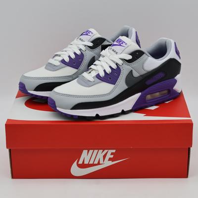 DH8010-110 Air Max 90 Белый Черный Волк Серый Железный Серый (Женский)