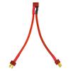 T-Plug T-Deans Parallel Cable – Universal RC Battery Connector – Red Black Plastic – Easy Installation