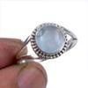 Кольцо из серебра 925 пробы с натуральным аквамарином и драгоценным камнем S.9.5 p5i41