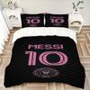 3Pcs Messi Jersey Bedding Sets For All Sizes New 3D Printed Bed Cover Comforter Duvet Cover Pillowcase Bedroom Decoration