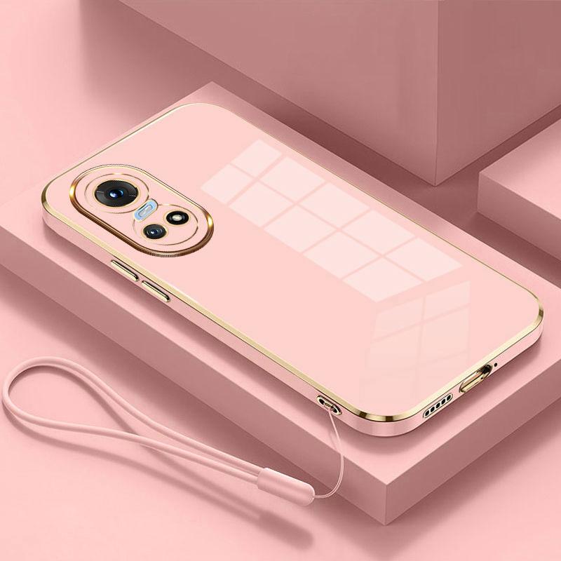 Для OPPO Reno10 Pro Чехол oppo Reno 10 Чехол reno 10 pro Чехол для телефона CPH2525 CPH2531 Роскошное квадратное покрытие Противоударная задняя крышка