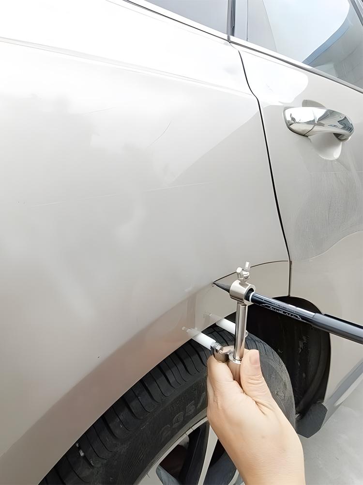 Автомобильное колесо, параллельный скребок для бровей, инструмент для маркировки краски 0-20 см, регулируемый автомобильный инструмент для ремонта листового металла, портативный и прочный