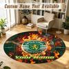 Round Rug Custom NameSporting CP Pattern Non Slip Carpet Home Floor Decor